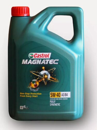 Изображение товара Масло моторное синтетическое 15C9E0 Castrol "Magnatec A3/B4 5W-40", 4 л, для бензиновых и дизельных двигателей.