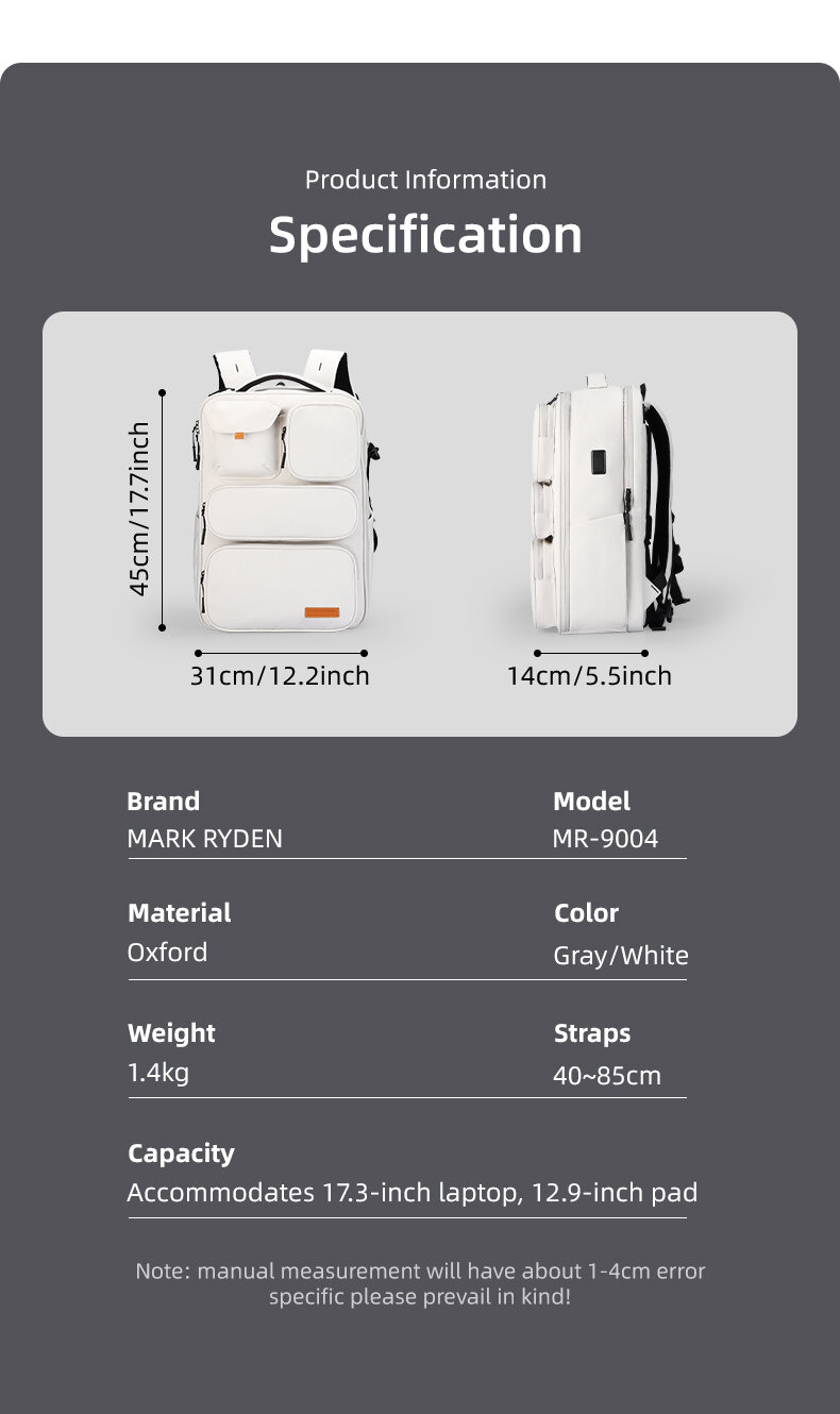 Рюкзак Mark Ryden MR9004_01 для ноутбука 17,3" — фото 1