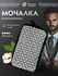 Мочалка Банные штучки Мозаика, черно-серая, комбинированная, с пе...