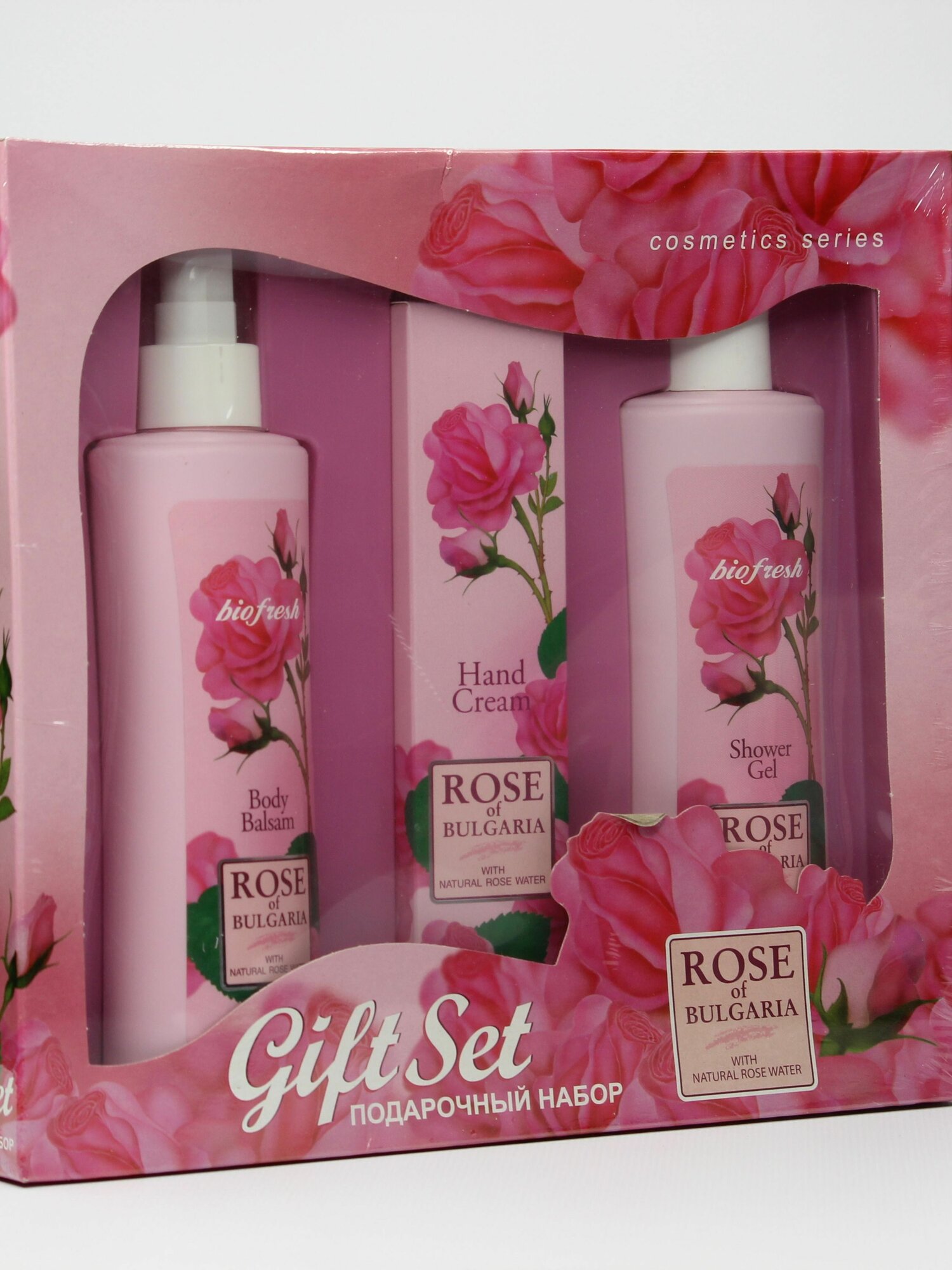 Подарочный набор Роза Болгарии Rose of Bulgaria Лосьон для тела, Гель для душа, Крем для рук