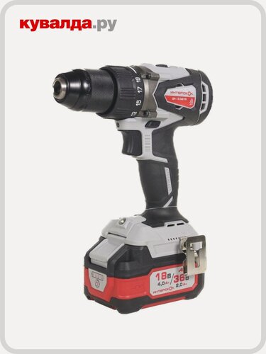 Изображение товара Дрель-шуруповерт аккумуляторная ИНТЕРСКОЛ ДА-13/36В 90