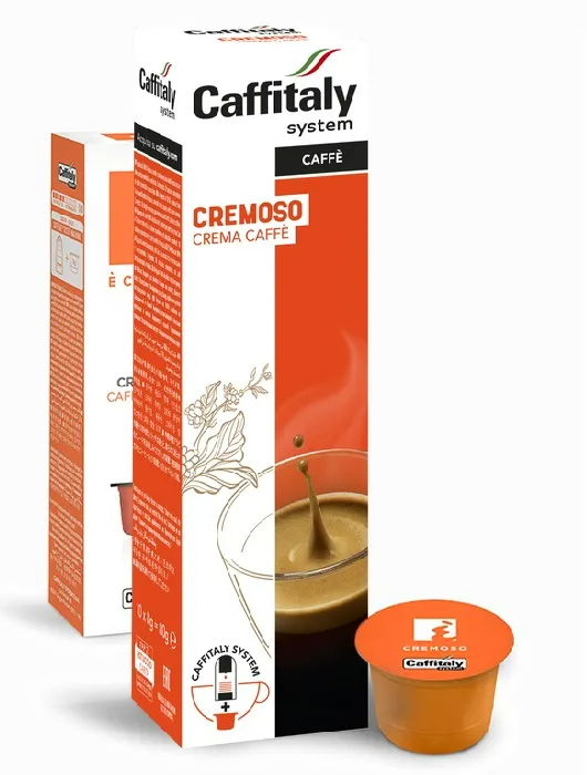 Кофе в капсулах Caffitaly System Ecaffe Cremoso, 10 капсул, для Paulig, Luna S32, Maia S33, Tchibo, Cafissimo