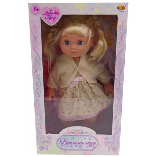 Купить Кукла Времена года, 35 см в платье и кардигане (2 вида) Abtoys PT-00644(WJ-A9154), Junfa Toys Ltd.