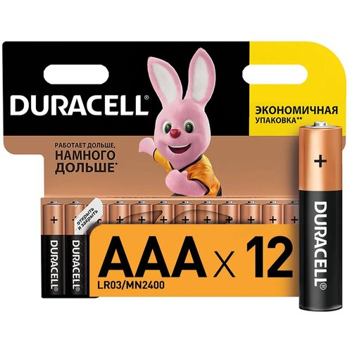 батарейки duracell aaa мизинчиковые 2 2 шт батарейки duracell aa пальчиковые 2 2 шт Батарейки мизинчиковые Duracell ААА Дюрасел ААА / 2x12 шт.