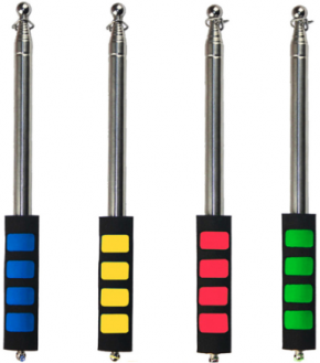 Флагшток желтый уличный складной-телескопический 1,6 метра/ Флагшток ...