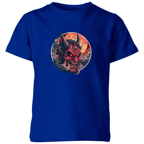 Футболка Us Basic, размер 8, синий мужская футболка маска страшного демона в японском стиле m красный