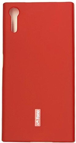 Чехол силиконовая матовая для Sony Xperia XZ, красный