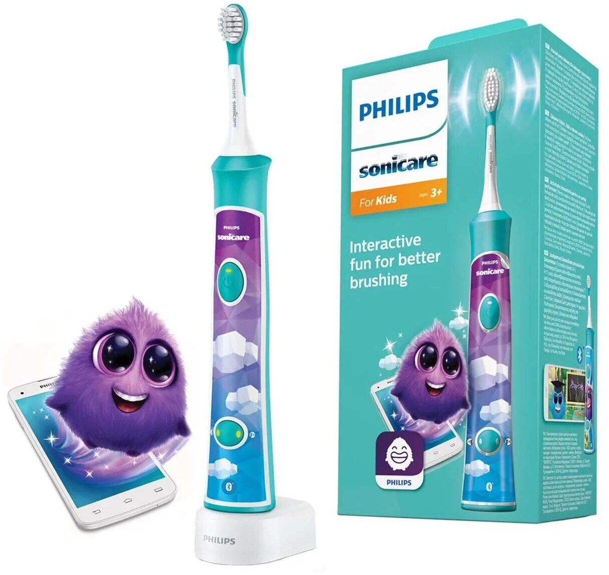 Электрическая зубная щетка Philips Sonicare For Kids HX6322/04 HX6352/42