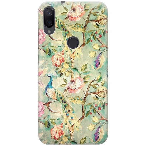 фото Cиликоновый чехол на xiaomi mi play / сяоми ми плей с принтом "винтажный цветочный паттерн" gosso