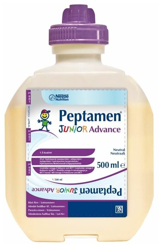 Peptamen (Nestle) Junior Advance, готовое к употреблению, 500 мл, нейтральный