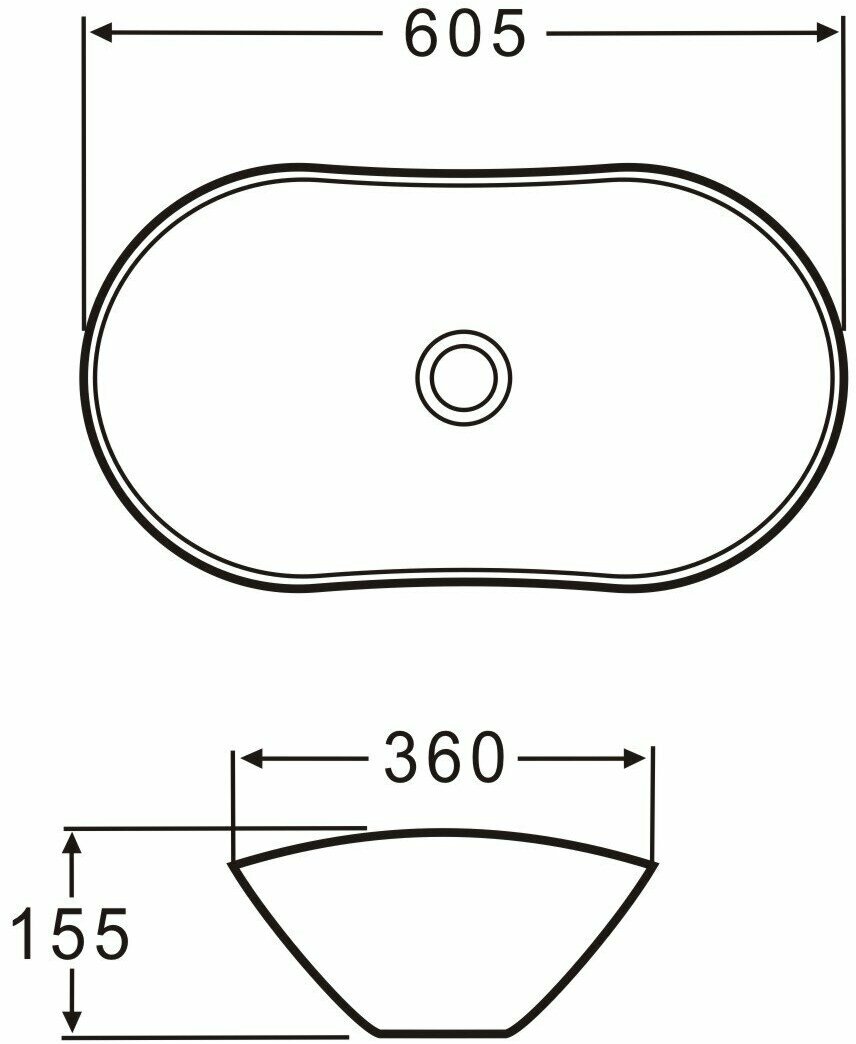 Раковина накладная керамическая BelBagno BB1404 - фотография № 1