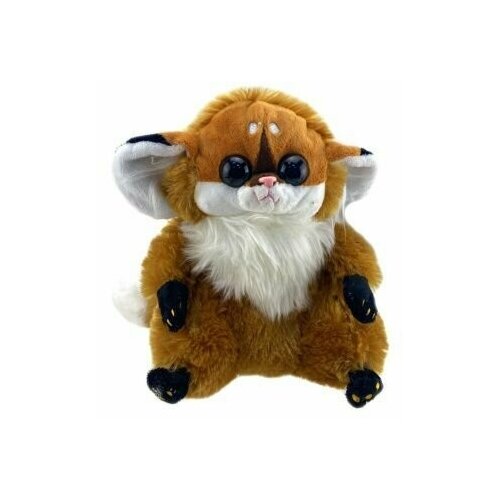 Мягкая игрушка лемур коричневый глазоух