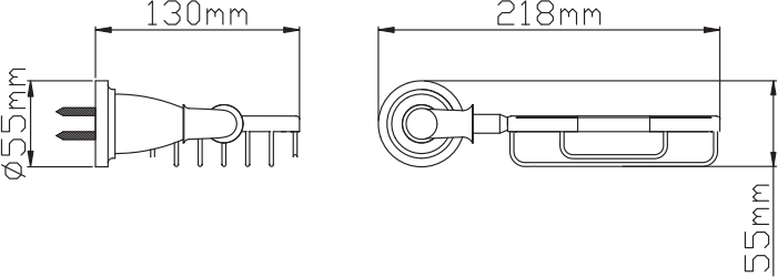 Настенная мыльница решетка P7202-2