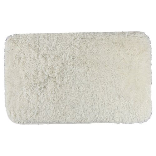 фото Коврик доляна пушистик 50x80 см белый