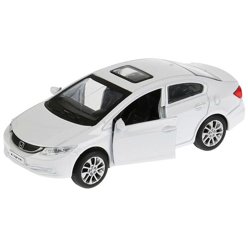 Легковой автомобиль ТЕХНОПАРК Honda Civic (CIVIC-WT/RD/SL) 1:32, 3 см, белый