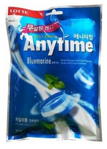 Карамель Anytime BLUE MARINE Xylitol 74гр