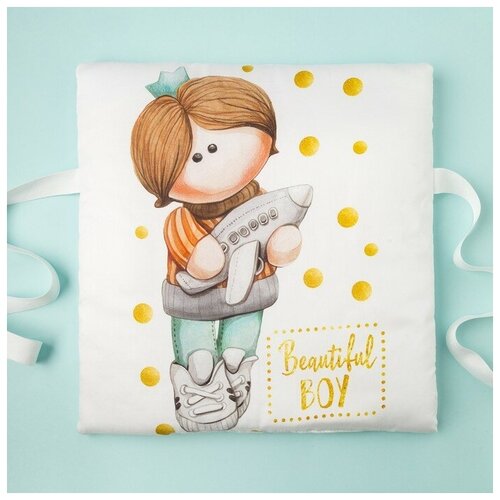 фото Крошка я бортик-подушка принц тим (вид 2) белый