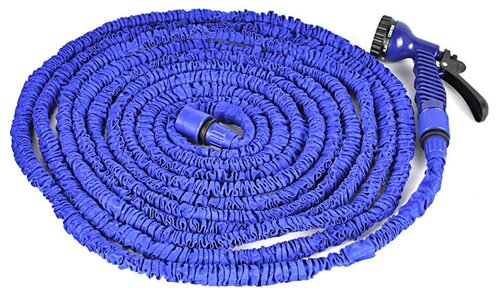 Поливочный садовый шланг с насадкой-распылителем Magic hose 60 метров (Синий)