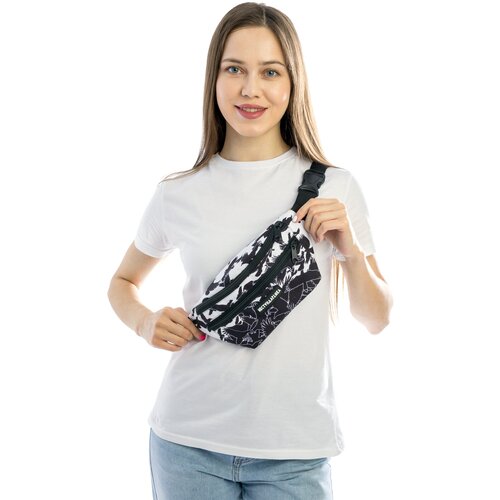 фото Сумка поясная нестандартика, фактура гладкая, черный