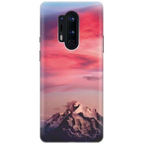 фото Cиликоновый чехол на oneplus 8 pro / ванплюс 8 про с принтом "горы и небо" gosso