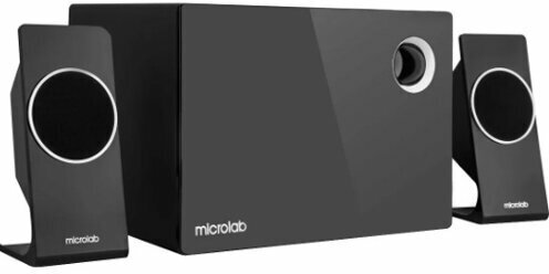 Колонки с сабвуфером Microlab M-660BT Black акустическая стерео система 2.1 .52Вт,