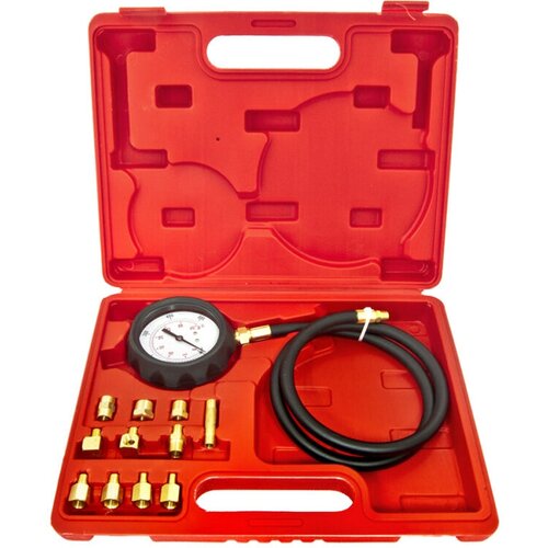 Тестер давления масла эврика ER-86311 в наборе с резьбовыми адаптерами 12пр0-28bar в кейсе 2773₽