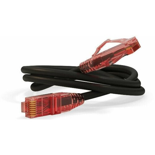 Патч-корд Hyperline PC-LPM-UTP-RJ45-RJ45-C5e-0.3M-LSZH-BK, вилка RJ-45, вилка RJ-45, кат.5е, LSZH, 0.3м, чёрный