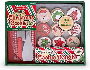 Набор продуктов с посудой Melissa & Doug Christmas Cookie разноцветный