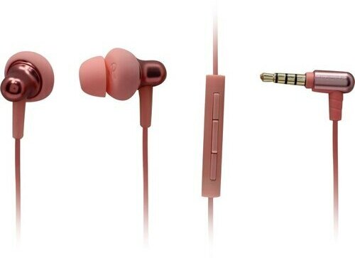 Проводные наушники 1MORE Stylish Dual-Dynamic In-Ear E1025, розовый - фото №2