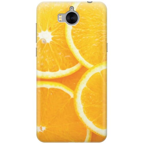 фото Cиликоновый чехол на huawei y5 2017 / хуавей у5 2017 с принтом "апельсины" gosso
