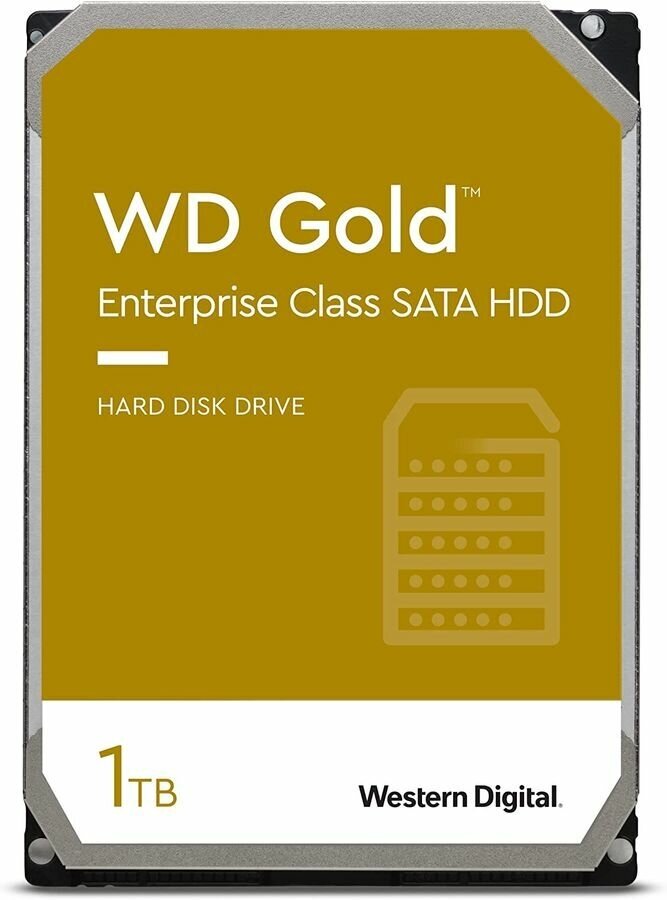 Жесткий диск 3.5" 1Tb 7200rpm 128Mb cache Western Digital Gold SATA WD1005FBYZ - фото №18