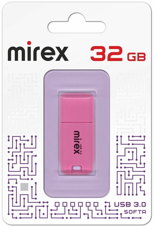 Флешка USB 3.0 Flash Drive MIREX SOFTA PINK 32GB