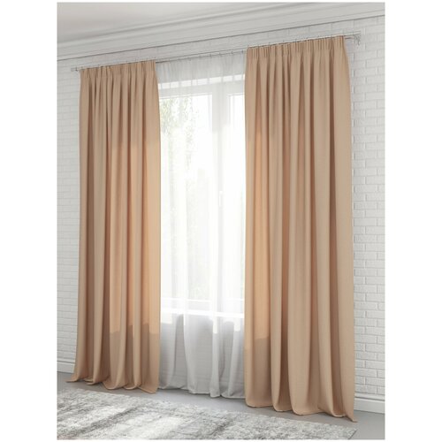 фото Комплект штор nadzejka "анита", коричневый