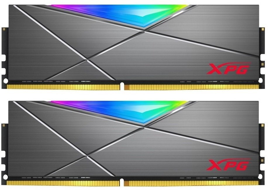 Оперативная память DIMM DDR4 32 Gb 3200 Mhz ADATA XPG SPECTRIX D50 RGB Grey (AX4U320016G16A-DT50) PC4-25600 , KIT 2x 16 Gb