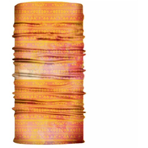 бандана труба бафф горизонтальные узоры цвет голубой Шарф ,50х24.5 см, оранжевый