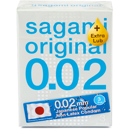 Презервативы Sagami Original 0.02 Extra Lub, 3 шт.