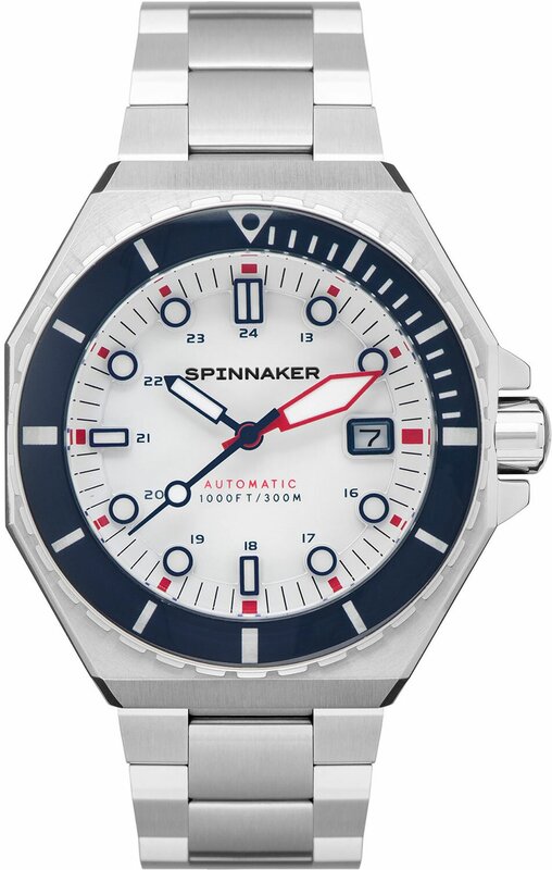 Наручные часы SPINNAKER SP-5081-HH, серебряный, белый