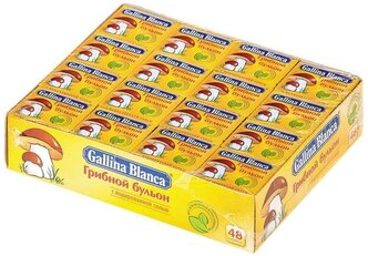Gallina Blanca Бульон грибной с йодированной солью, 48 порц.