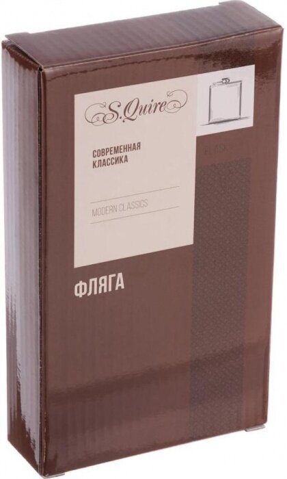 S.Quire PDW01-9 Фляга s.quire 0,27 л, сталь, черная