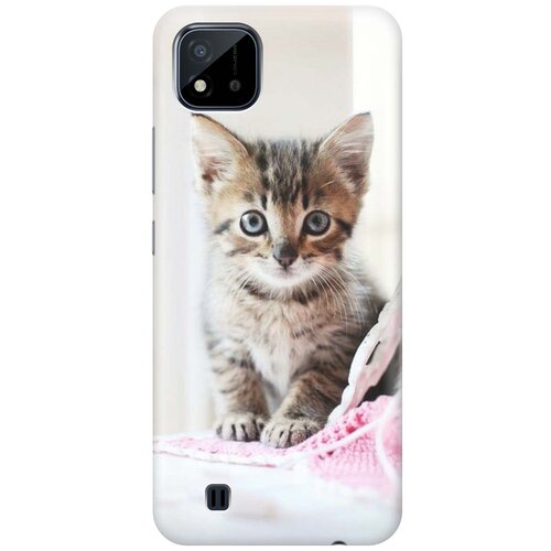 фото Cиликоновый чехол на realme c20 / c11 (2021) / рилми с20 / с11 (2021) с принтом "милый котенок" gosso