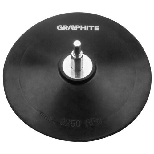 GRAPHITE Тарелка опорная 125 мм, с липучкой, для дрели 55H823