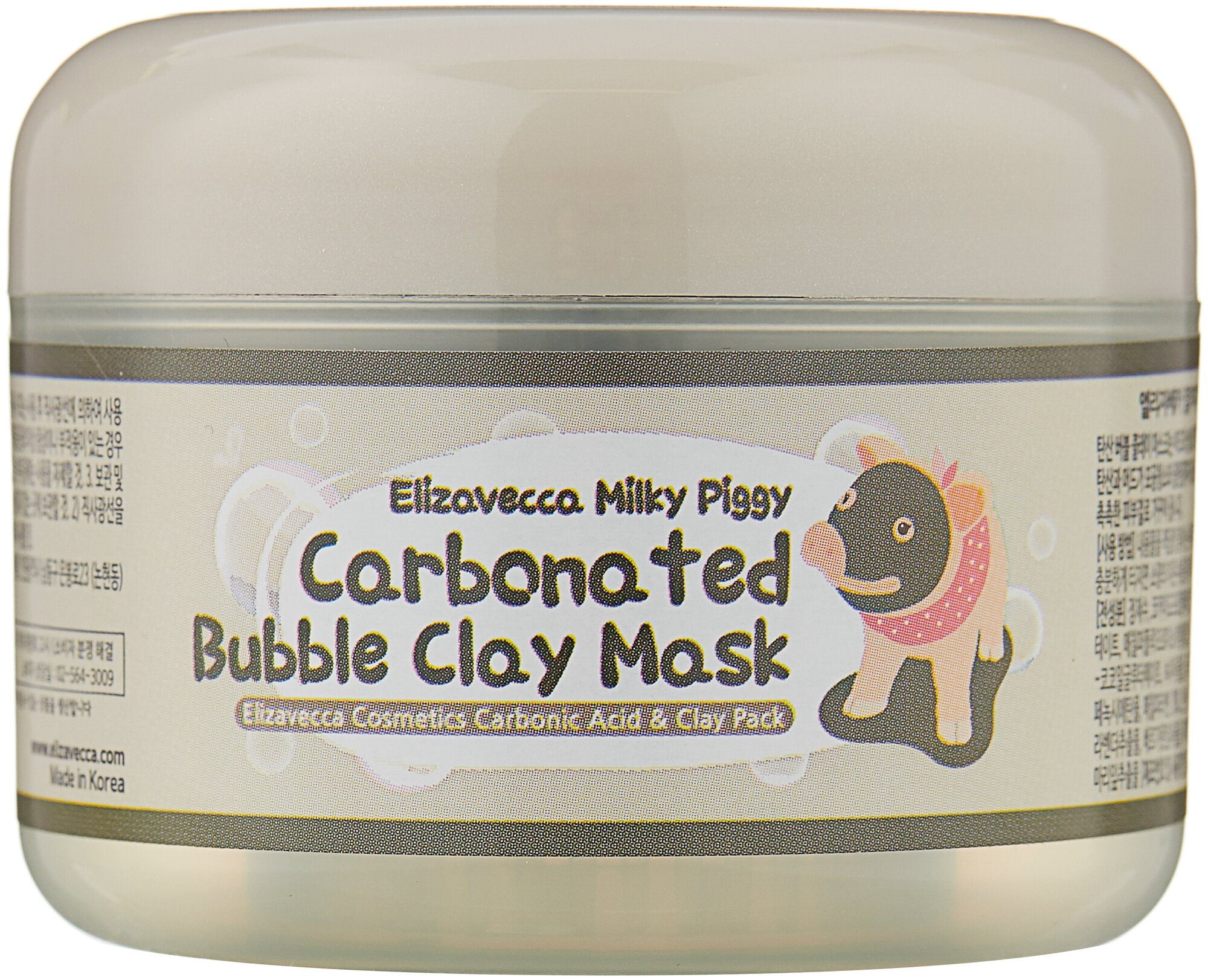 Elizavecca Milky Piggy пузырьковая глиняная маска, 100 г