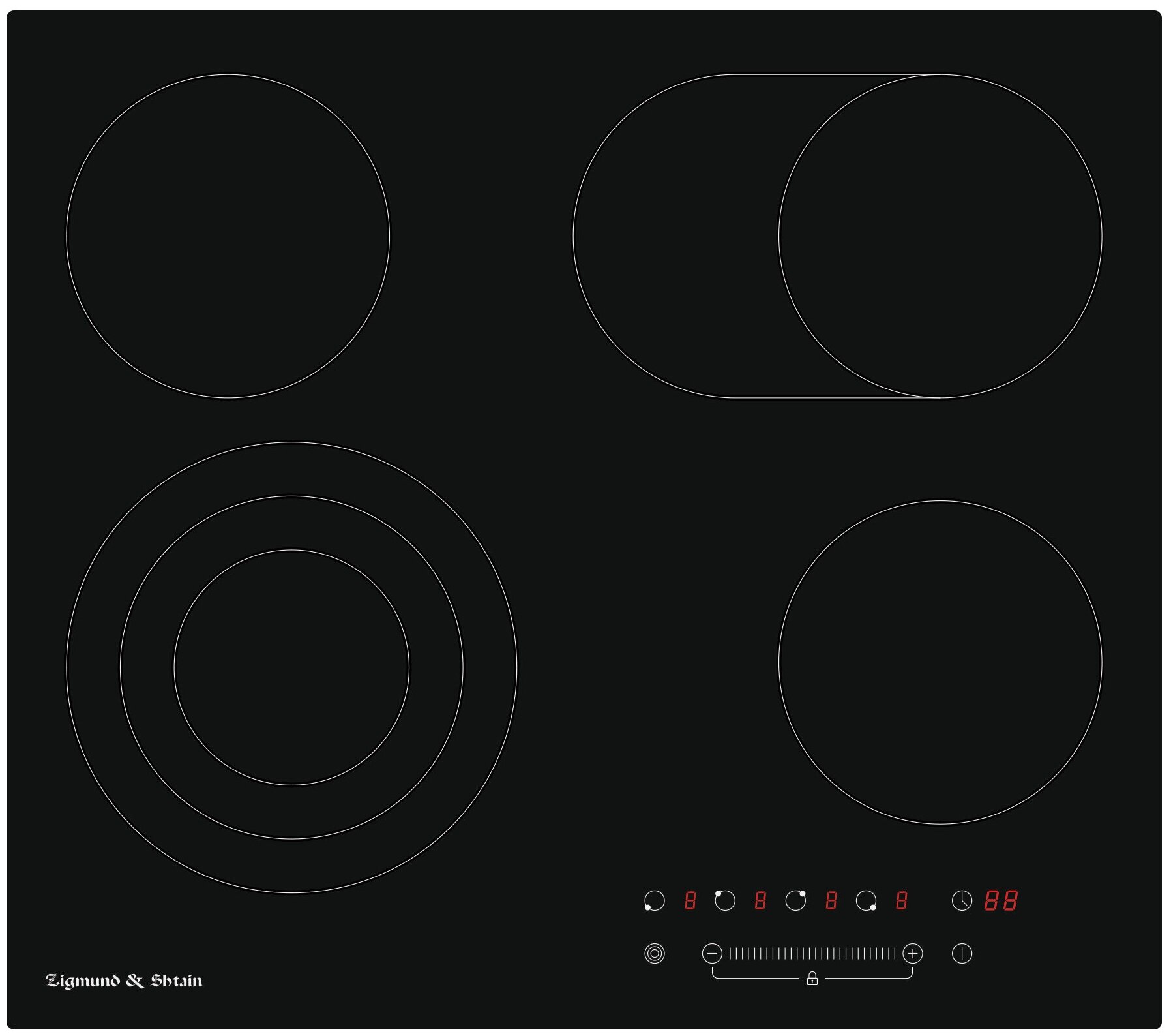 Встраиваемая электрическая варочная панель Zigmund & Shtain CN 38.6 B
