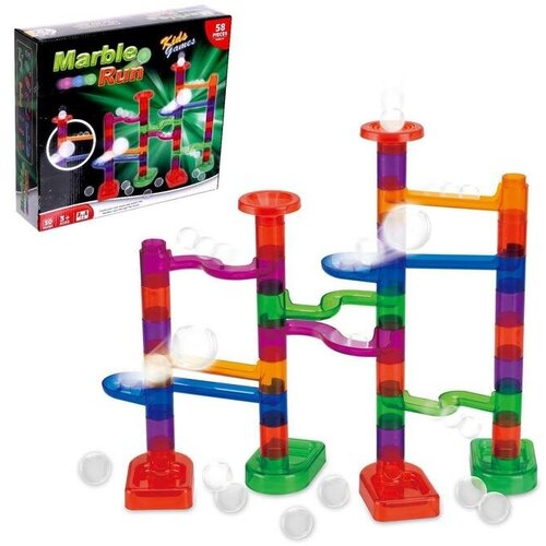 Конструктор Трубчатые лабиринты кристаллические детали 58 элементов 1534₽