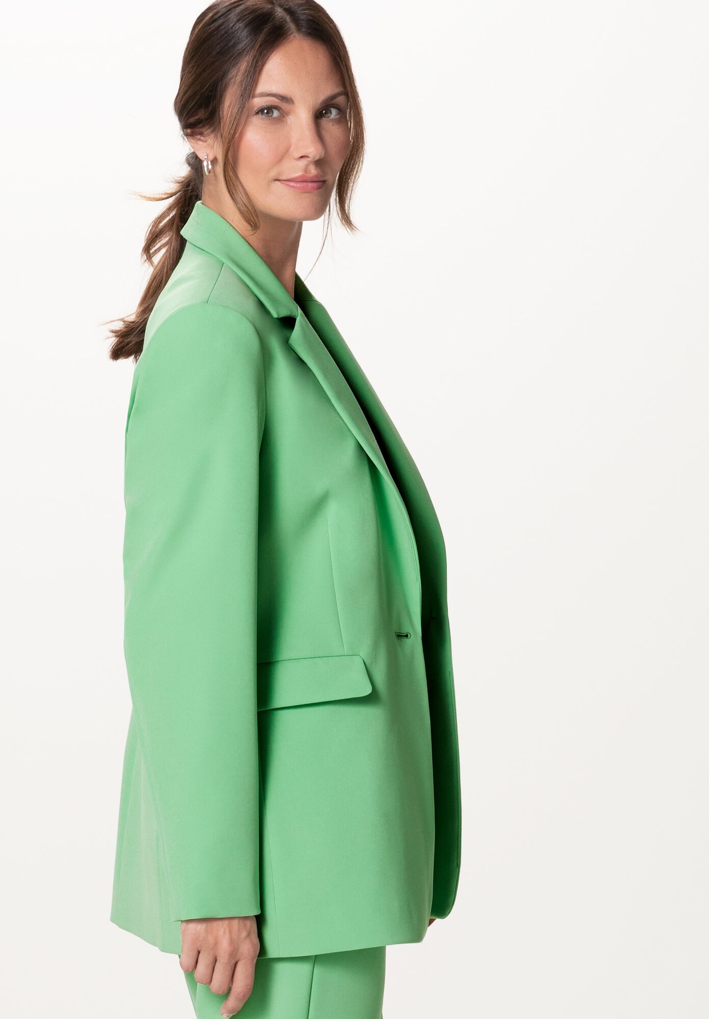 Пиджак BIANCA, средней длины, размер 42, зеленый - фотография № 2