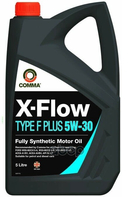 COMMA Масло Моторное 5W30 Comma 5Л Синтетика Xflow Type F Plus