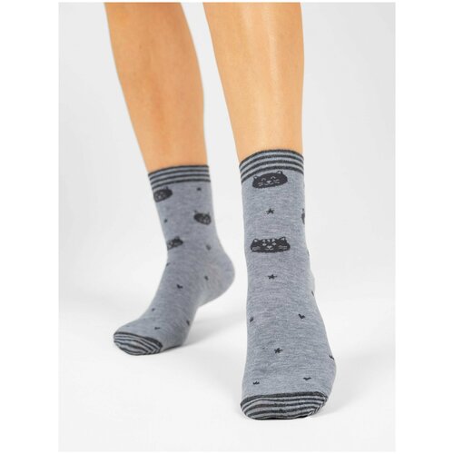 фото Носки красная ветка, размер 23-25, серый