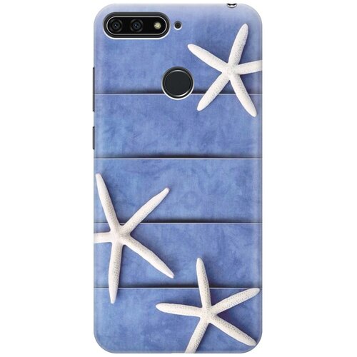 фото Re:pa накладка transparent для huawei honor 7c pro с принтом "три морские звезды"