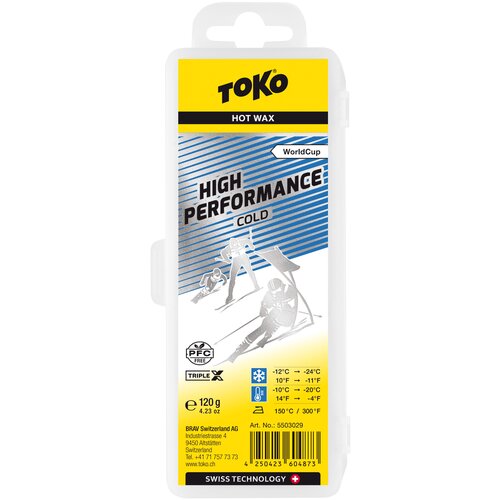 Мазь для лыж TOKO High Performance, cold мазь toko nordic gripwax x cold 12° 30° 25 гр