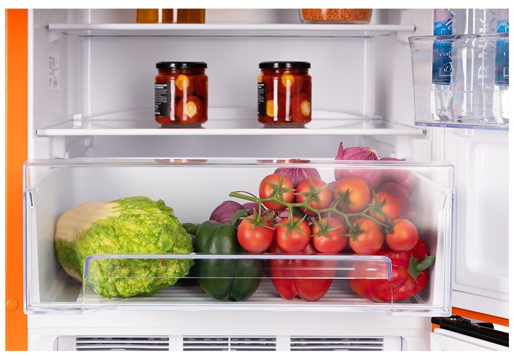Холодильник NORDFROST NRB 152 Or двухкамерный, 320 л объем, оранжевый матовый - фотография № 14